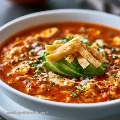 Chicken Tortilla Soup Spicy: Slow-Cooked Recipe Card