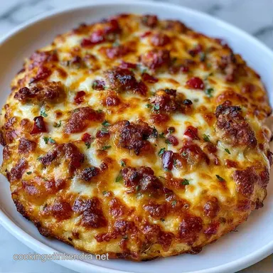 Spicy Italian Sausage Flatbread: Crispy Recipe Card
