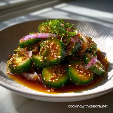 Spicy Korean Cucumber Salad Oi Muchim: Ultra Crispy Recipe Card