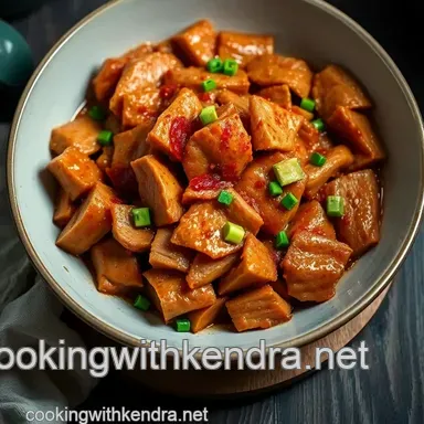 Spicy Korean Pork Stir-Fry (Jeyuk Bokkeum) presentation