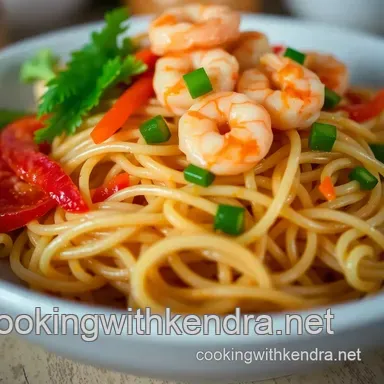 Spicy Shrimp Mei Fun Noodles: A Quick and Flavorful Weeknight Dinner Recipe Card