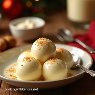 Spiked Eggnog Dream Cream Holiday Dessert Perfection Recipe Card