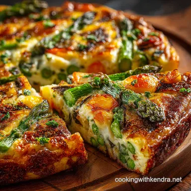 Spring Vegetable Frittata Recipe Easy Bank Holiday Brunch Recipe Card