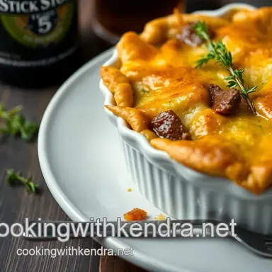 Leftover Steak Recipes: Steak & Stout Pie - Pub Grub at Home! Recipe Card