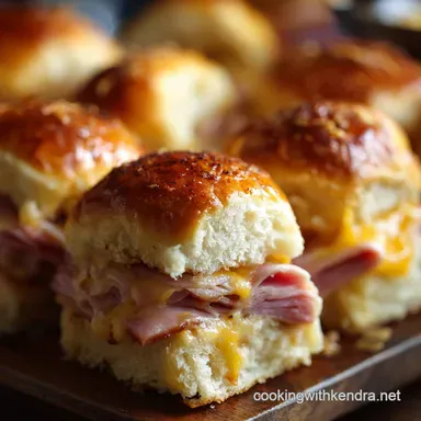 Ham and Cheese Sliders: The Sticky, Savoury Party Pucks Recipe Recipe Card