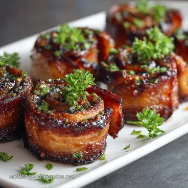 Superbowl Appetizers: Sticky BBQ Pork Belly Pinwheels (Game Day Food)