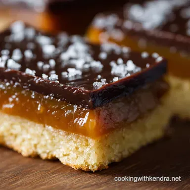 Proper Salted Caramel Millionaire's Shortbread Recipe Card