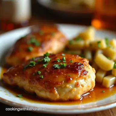 Sticky Sweet Honey Mustard Chicken Baked Recipe Card
