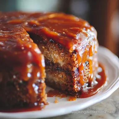 Moist Sticky Toffee Layer Cake Recipes with Buttery Caramel Glaze Recipe Card
