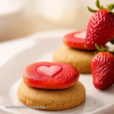 Strawberry Kiss Cookies A Sweetheart Treat Youll Love Recipe Card