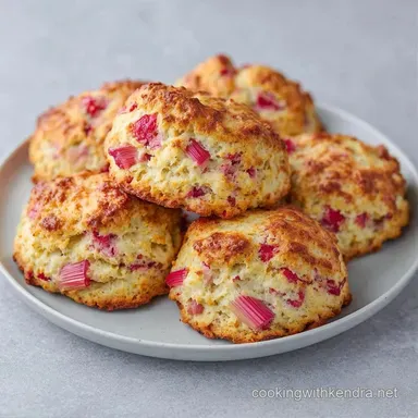 Strawberry Rhubarb Scones with Buttermilk Recipe Card