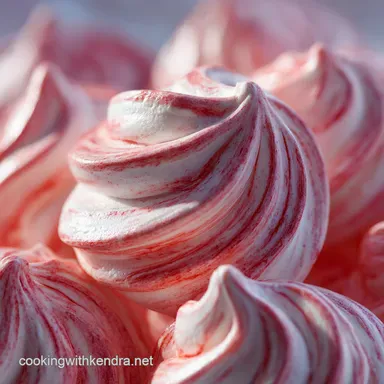 Foolproof Swirled Strawberry Meringue Cookies Stable Swiss Method Recipe Card