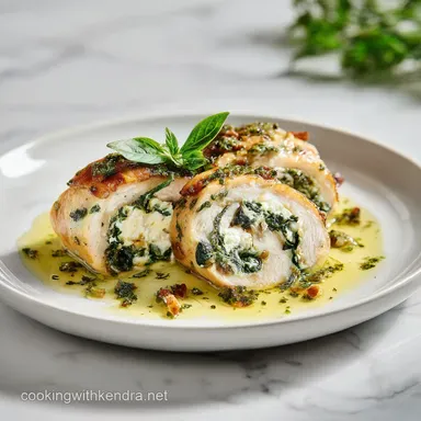 Chicken Roulade Recipe with Cream Cheese for 4 Servings