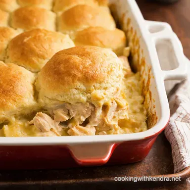 Sunday Best Chicken Casserole Creamy Biscuit Delight Recipe Card