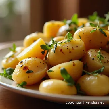 The Proper Picnic Platter Tangy Mustard Herb Potato Salad Recipe Card