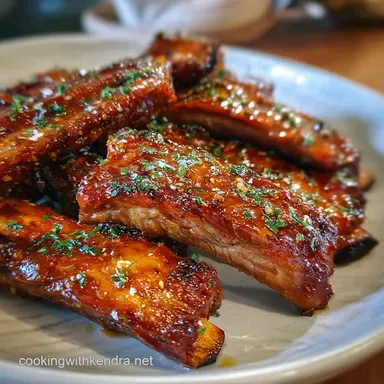 Beef Ribs Oven-Only Tender and Flavorful Recipe Card