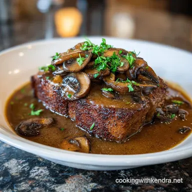 Cube Steak with Brown Gravy for 4 Servings Recipe Card