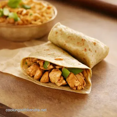 Thai Peanut Chicken Wraps with Dreamy Peanut Sauce Recipe Card
