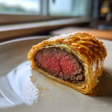 Managed Beef Wellington Flaky Pastry Tender Fillet No Soggy Bottom Recipe Card