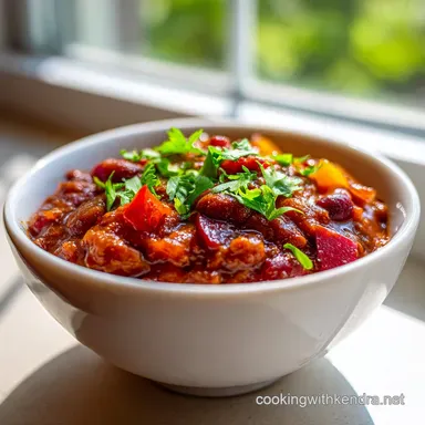The Best Chili Recipe: Thick and Savory Beef Chili in 70 Minutes Recipe Card