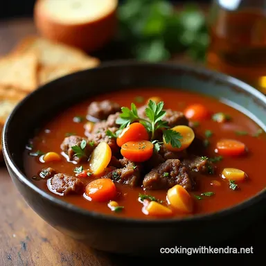 My Ultimate OldFashioned Vegetable Beef Soup SlowSimmered Perfection Recipe Card