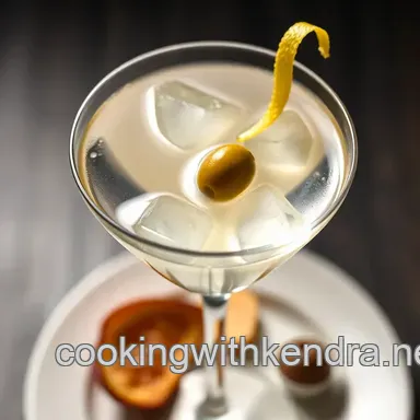 The Perfect Gin Martini presentation