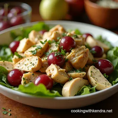Chicken and Grape Salad Recipe A Right Proper Treat Recipe Card