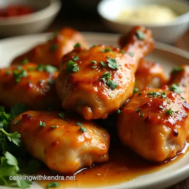 Easy Sticky Honey Garlic Chicken Recipe for Weeknights Recipe Card