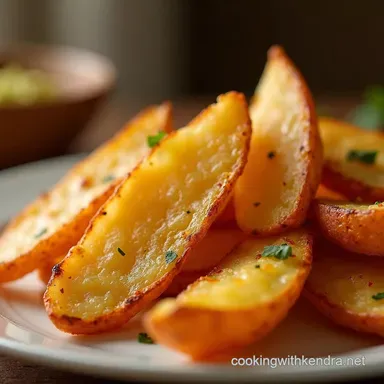 The Ultimate Air Fryer Potato Wedges Chip Shop Crispness Secret Revealed Recipe Card