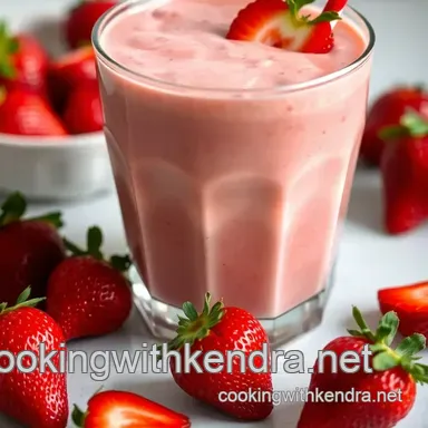 The Ultimate Strawberry Sunshine Smoothie Recipe Recipe Card