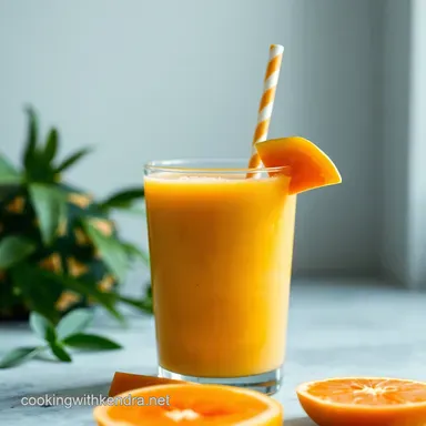 Tropical Sunrise Papaya Smoothie: My 5-Minute Getaway! Recipe Card