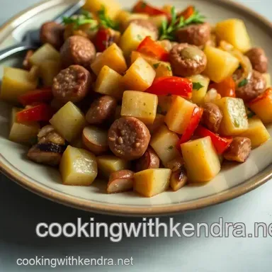 Turkey Sausage Apple Hash: Autumn on a Plate Recipe Card