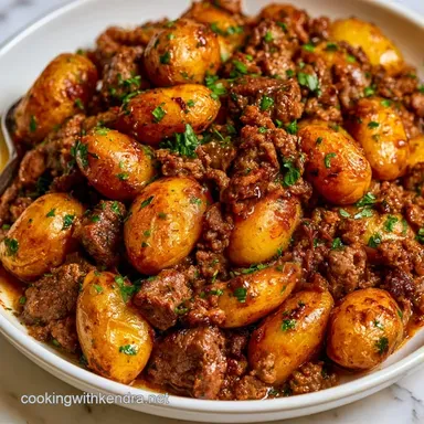 Tuscan Beef Potatoes in 30 Minutes Recipe Card