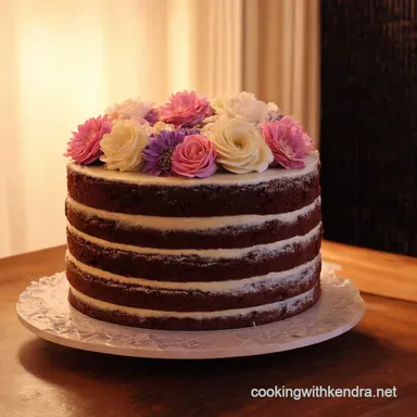 Beautiful 23rd Birthday Cake A Floral SemiNaked Delight Recipe Card