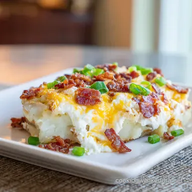 Twice Baked Potato Casserole for 12 Servings