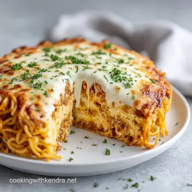 Spaghetti Pie: The Ultimate Sliceable Comfort Food Classic Recipe Card