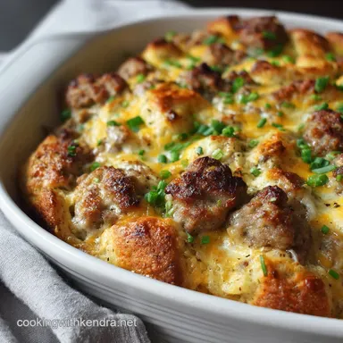 Biscuits and Gravy Casserole: Ultimate Easy Sausage Breakfast Bake Recipe Card