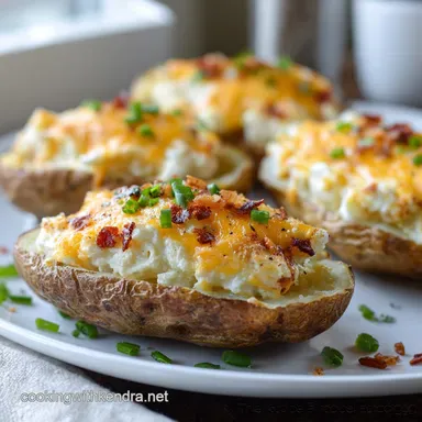 Twice Baked Potatoes: Ultimate Cheesy Creamy Recipe Recipe Card