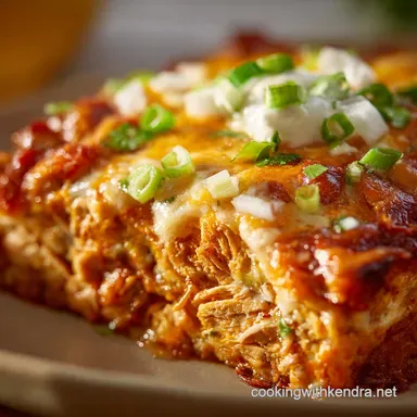 Chicken Enchilada Casserole: Ultimate Easy Weeknight No-Roll Bake Recipe Card