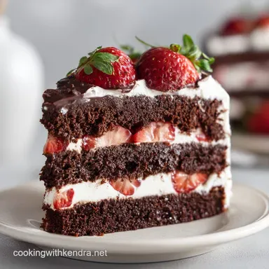 Chocolate Strawberry Cake: Ultimate Layered Showstopper Recipe Recipe Card