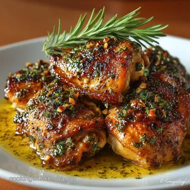 Foolproof Crock Pot Lemon Garlic Chicken Succulent Savoury Dinner Recipe Card