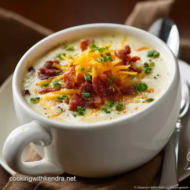 Loaded Baked Potato Soup: Ultimate Decadent Creamy Pub Classic Recipe Card