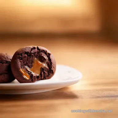 Ultimate Salted Caramel Chocolate Cookies My Gooey Secret Recipe Card