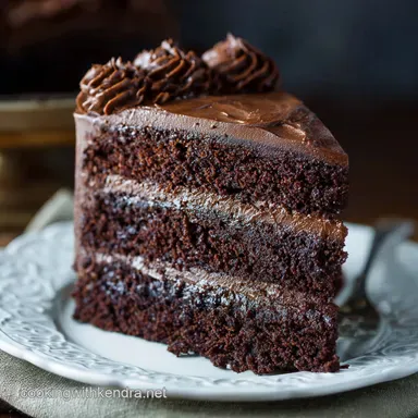 Chocolate Cake Recipe Ultimate Moist Fudge Layer Cake with Buttercream Recipe Card