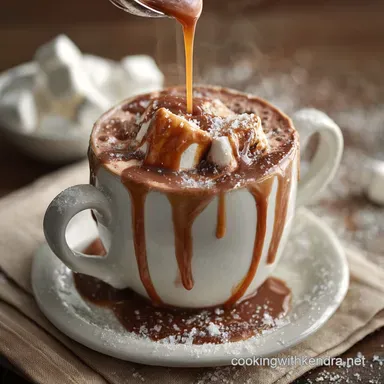 Salted Caramel Hot Chocolate The Ultimate Decadent Homemade Drink Recipe Card