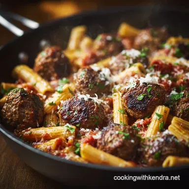 Pasta and Meatballs: The Ultimate Slow-Simmered Sunday Recipe Recipe Card