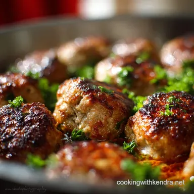 Turkey Meatballs: Lean, Luscious, and Never Dry (The Panade Secret) Recipe Card
