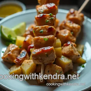 Adobo Seasoning Chicken Skewers: My Family's Pineapple Salsa! Recipe Card