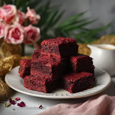 Valentine's Sweets: Red Velvet Baked Recipe Card