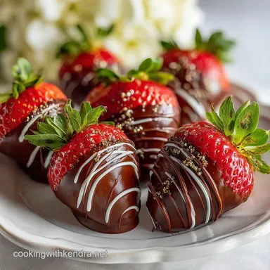 Valentines Chocolate Covered Strawberry: Stunning Gloss Finish Recipe Card
